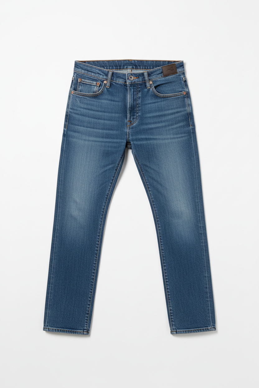 5-Pocket Blue Jeans
