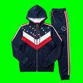 (21) Sophisticated Zip Hoodie Jogging Suit – USA Edition