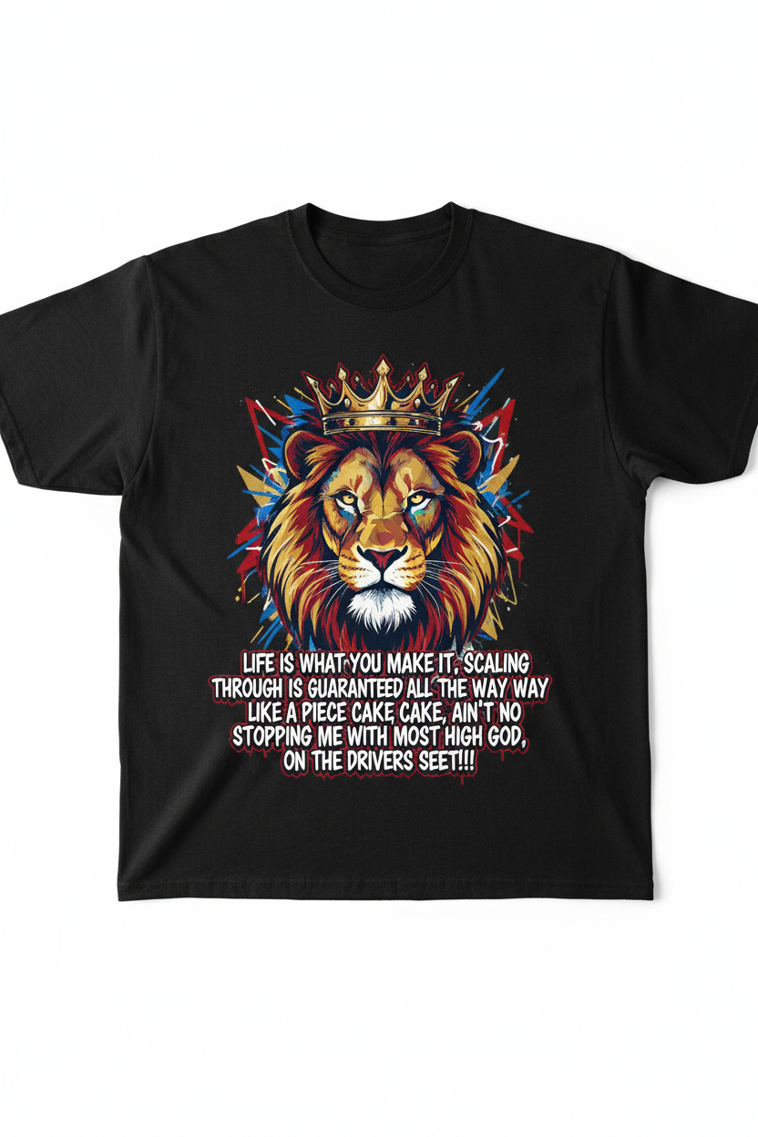 Life is What You Make It Tee - Lion